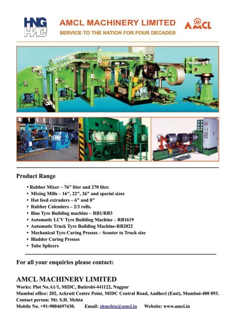 Extruders - A Special Supplement from Rubber & Tyre Machinery World