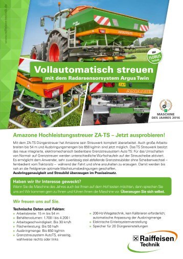 Raiffeisen Technik - Amazone Flyer