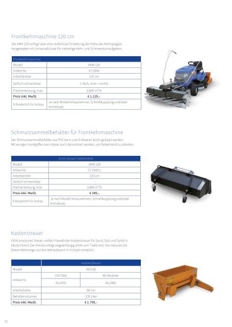 ISEKI Katalog B-Programm 2016 / 2017