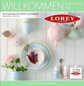 Trendmagazin für Frankfurt und Umgebung, März-April 2016