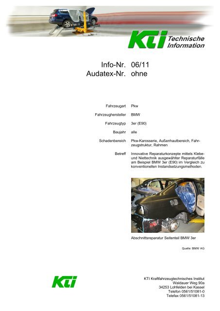 Bmw Kleben Und Nieten Kti