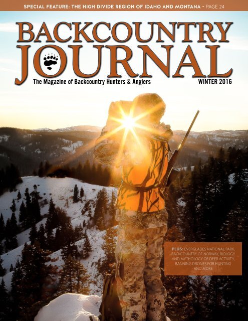 Backcountry Journal Winter 2016