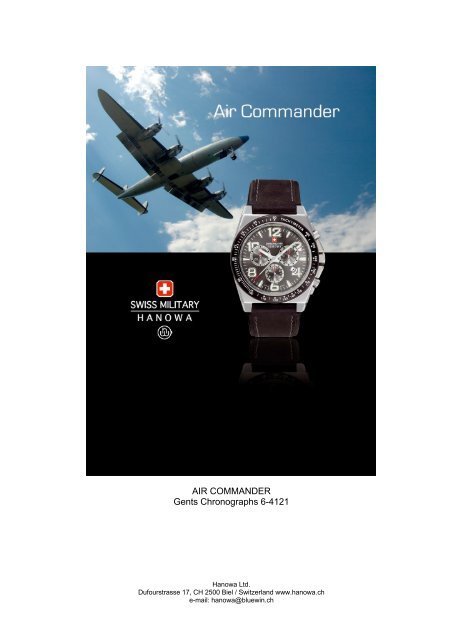 AIR COMMANDER Gents Chronographs 6-4121