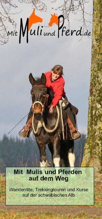  Mit Muli und Pferd - Unsere Broschüre