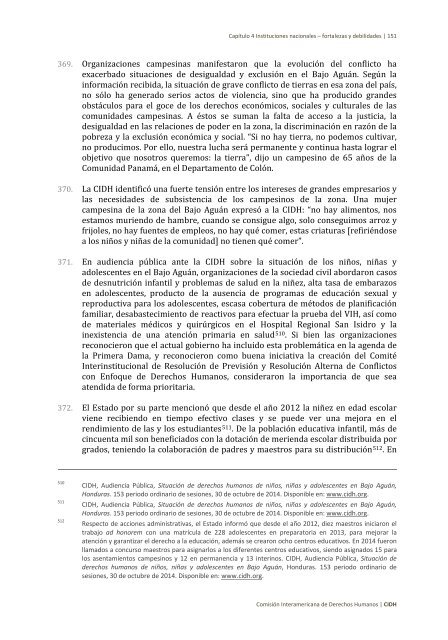 Situación de derechos humanos en Honduras