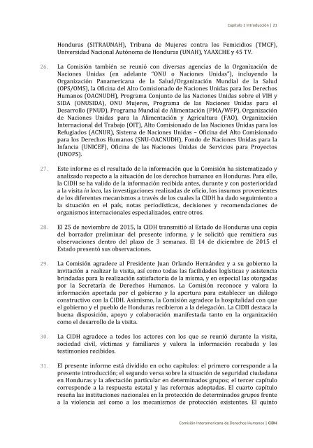 Situación de derechos humanos en Honduras