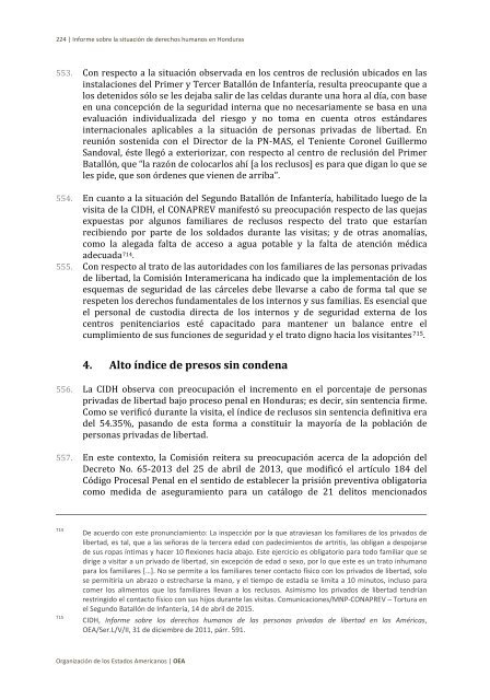 Situación de derechos humanos en Honduras