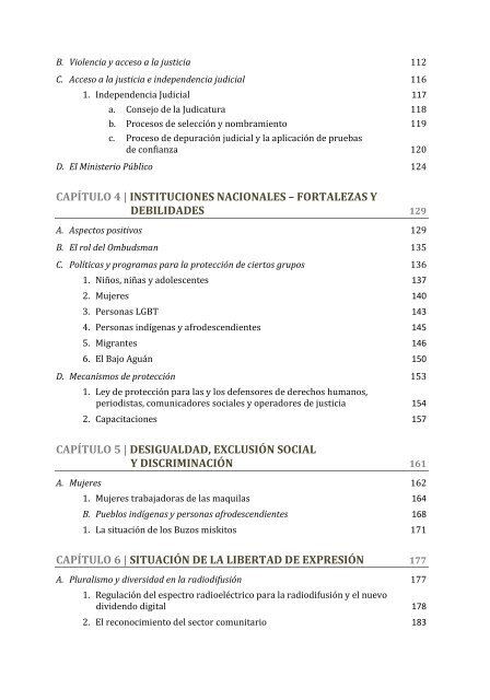 Situación de derechos humanos en Honduras