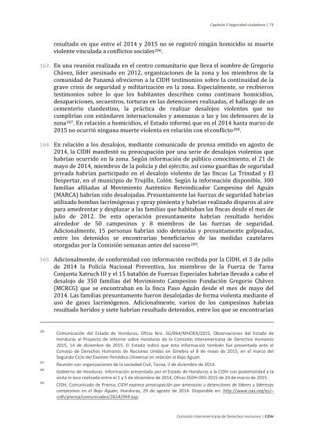 Situación de derechos humanos en Honduras