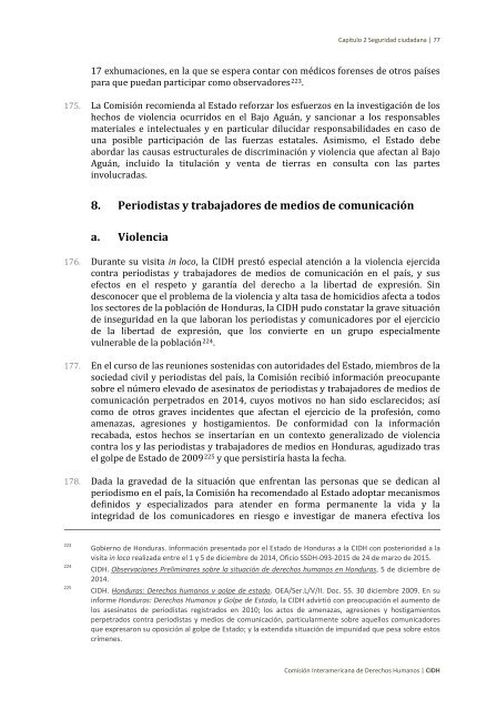 Situación de derechos humanos en Honduras