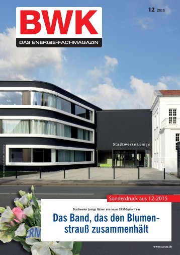 Stadtwerke Lemgo, Referenzbericht, BWK 12-2015