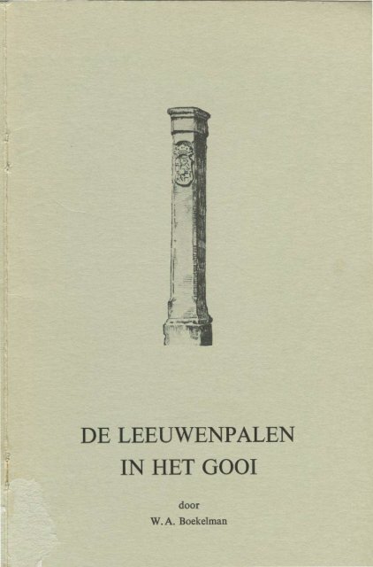 De Leeuwenpalen in het Gooi