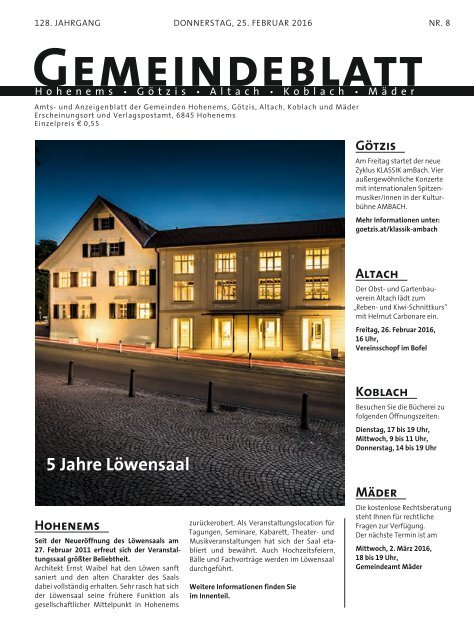 Gemeindeblatt