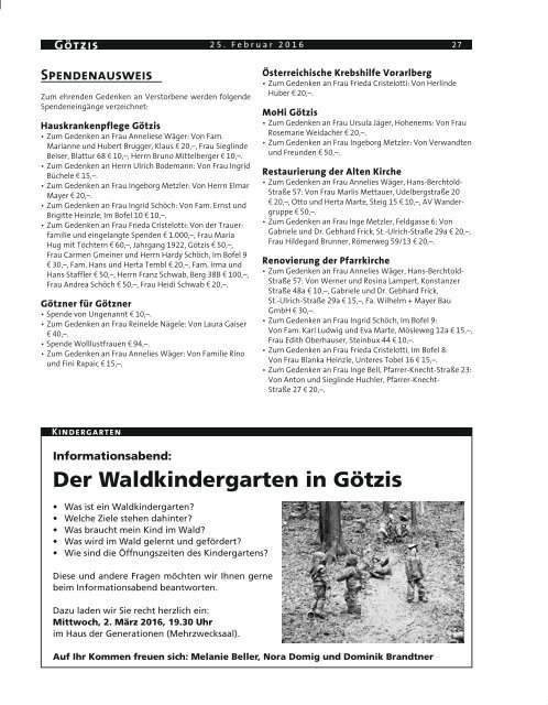 Gemeindeblatt