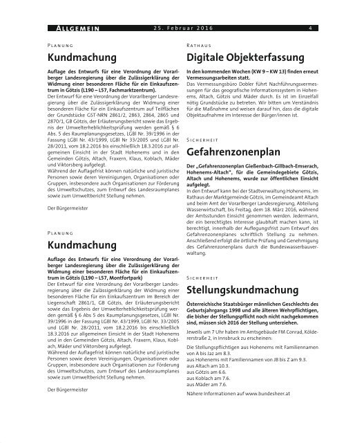 Gemeindeblatt