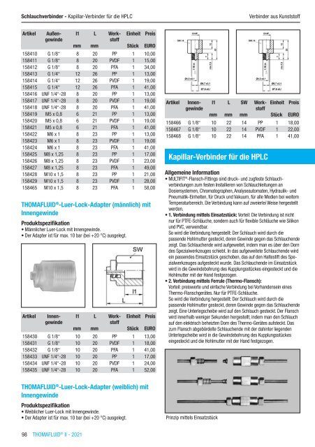 RCT Reichelt Chemietechnik GmbH + Co. - Alle Kataloge