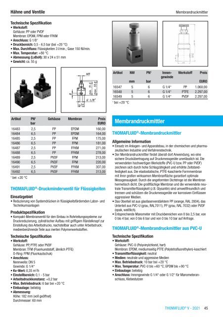 RCT Reichelt Chemietechnik GmbH + Co. - Alle Kataloge