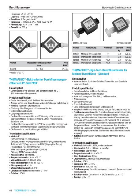 RCT Reichelt Chemietechnik GmbH + Co. - Alle Kataloge