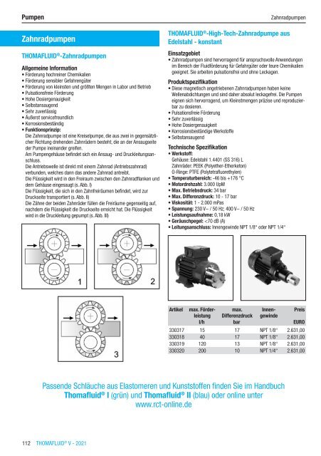 RCT Reichelt Chemietechnik GmbH + Co. - Alle Kataloge