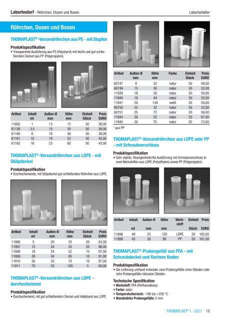 RCT Reichelt Chemietechnik GmbH + Co. - Alle Kataloge