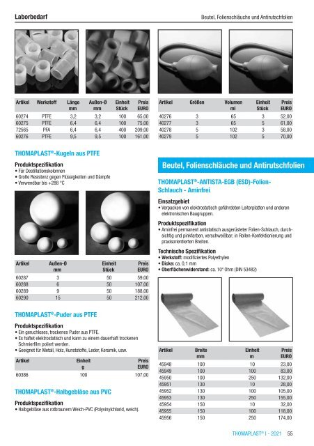 RCT Reichelt Chemietechnik GmbH + Co. - Alle Kataloge