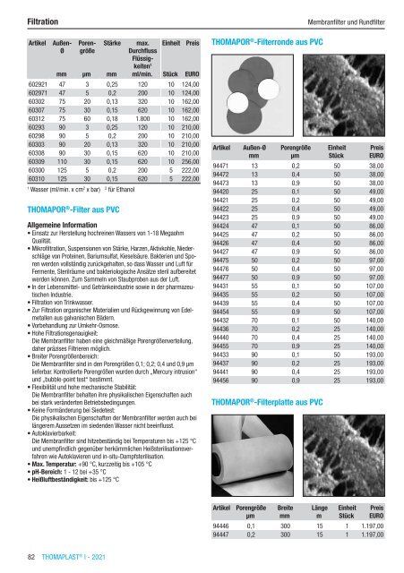 RCT Reichelt Chemietechnik GmbH + Co. - Alle Kataloge