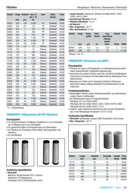 RCT Reichelt Chemietechnik GmbH + Co. - Alle Kataloge