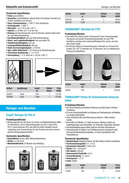 RCT Reichelt Chemietechnik GmbH + Co. - Alle Kataloge