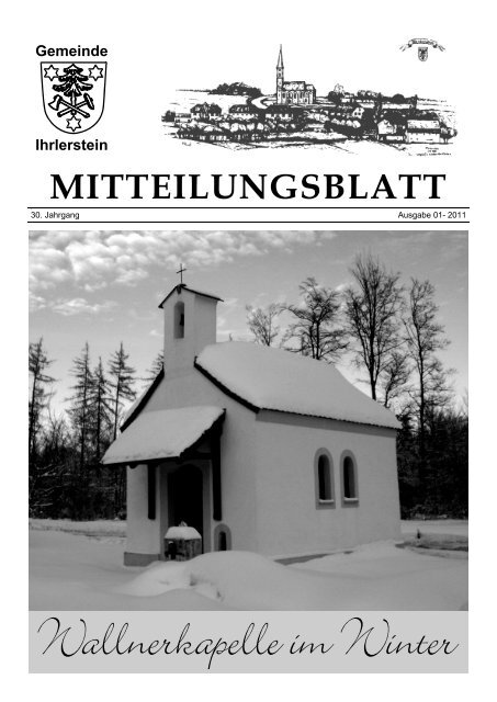 Mitteilungsblatt Januar 2011 - Ihrlerstein