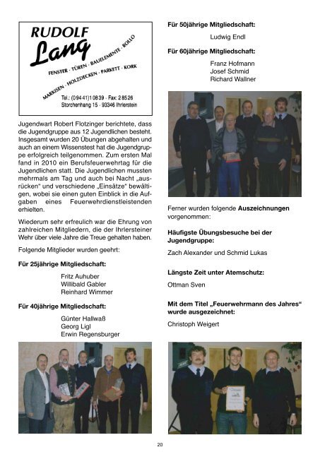 Mitteilungsblatt Januar 2011 - Ihrlerstein