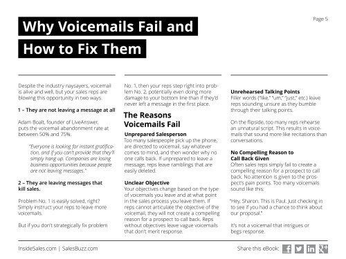 COLD CALL VOICEMAIL AND EMAIL STRATEGIES THAT WORK