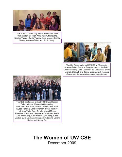 The Women of UW CSE - Ed Lazowska