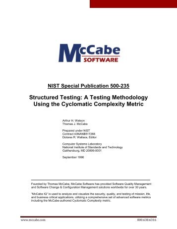 Structured Testing - McCabe and Associates