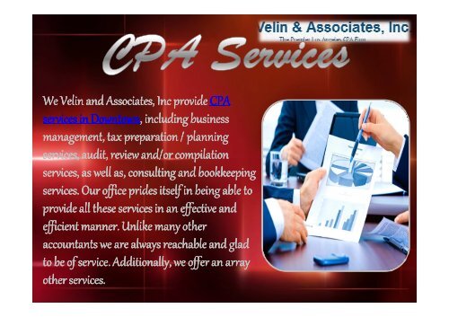 Best CPA Services in Downtown