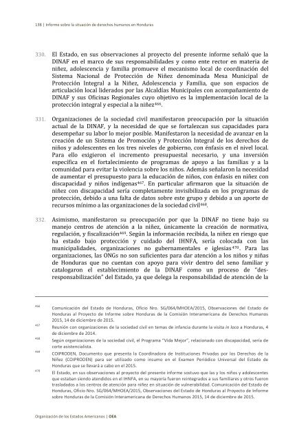 Situación de derechos humanos en Honduras