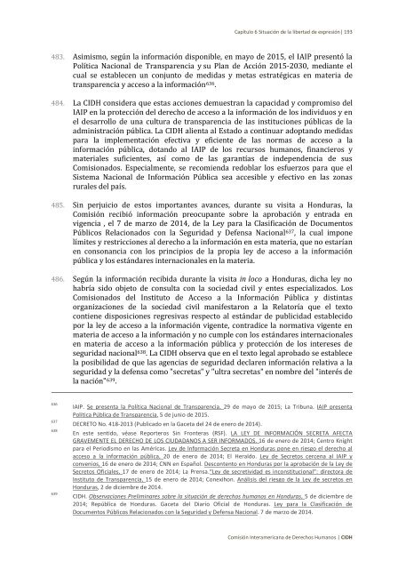 Situación de derechos humanos en Honduras