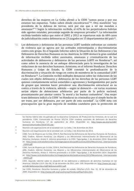 Situación de derechos humanos en Honduras