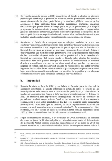 Situación de derechos humanos en Honduras