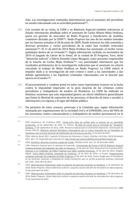 Situación de derechos humanos en Honduras