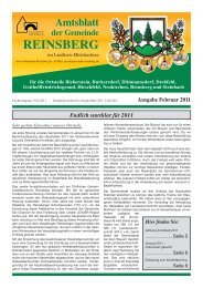 10.02.2011 - der Gemeinde Reinsberg