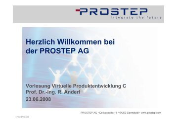 Herzlich Willkommen bei der PROSTEP AG