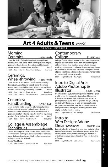 catalog (pdf) - Community School of Music and Arts