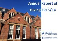 Annual Report of Giving 2013/14