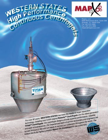 Western States Continuous Centrifugal Brochure - Mapex