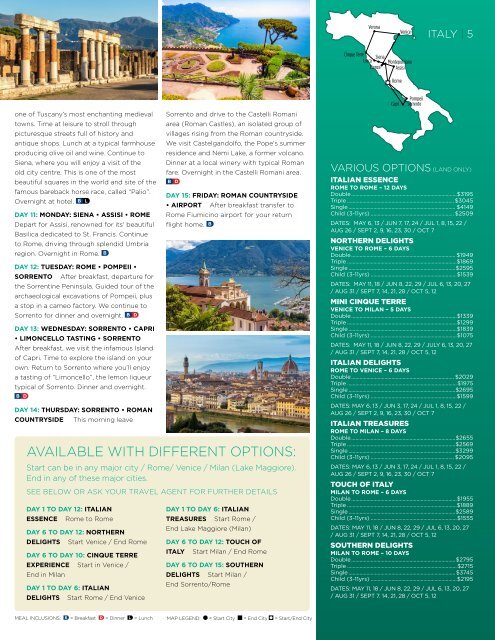 Omega Tours - 2016 Escorted Tours