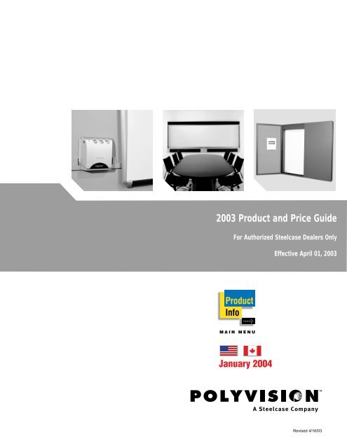 PolyVision Pricing Guide - OEC Business Interiors