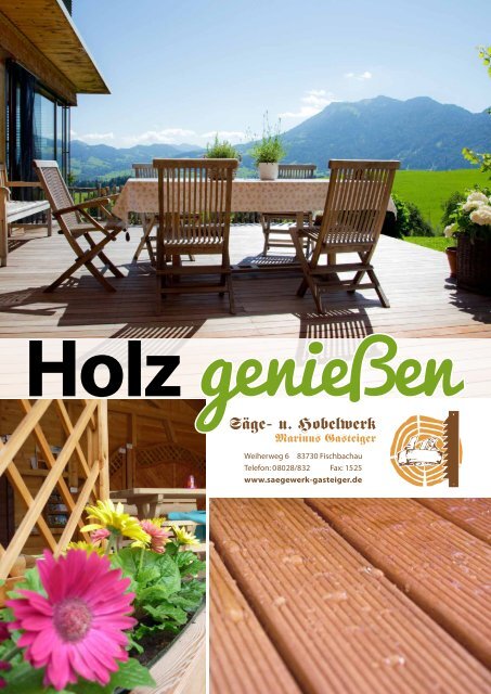 Sägewerk Gasteiger – Holz genießen