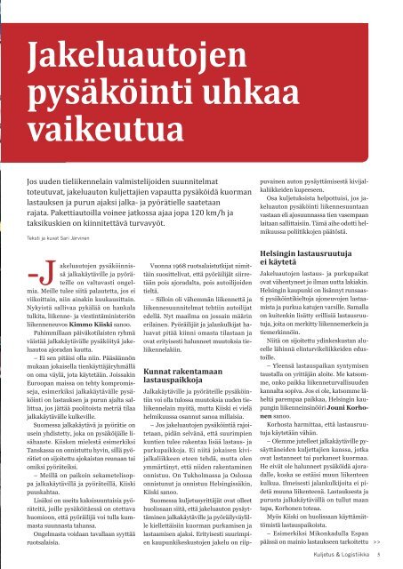 Kuljetus & Logistiikka 1 / 2016