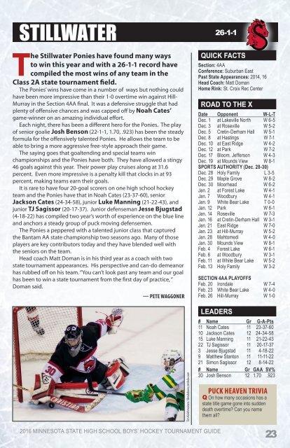 2016 MN Hockey Mag Special Tournament Edition