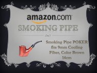 Smoking Pipe POKER fits 9mm Cooling Filter, Color Brown - Amazon